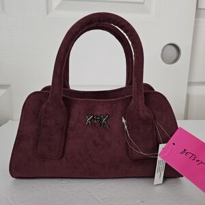 Betsey Johnson NWT Faux Suede Bag